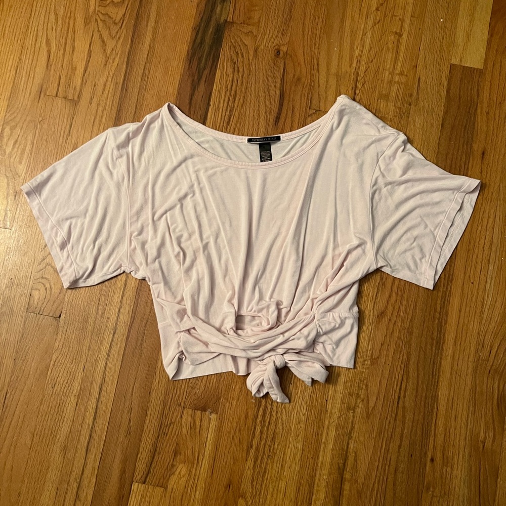 Sale! Victoria’s Secret crop top with tie at the bottom!